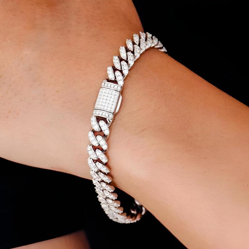 Frio Cuban Bracelet - 8mm Silver