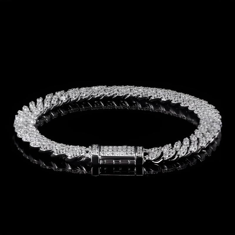 Frio Cuban Bracelet - 8mm Silver