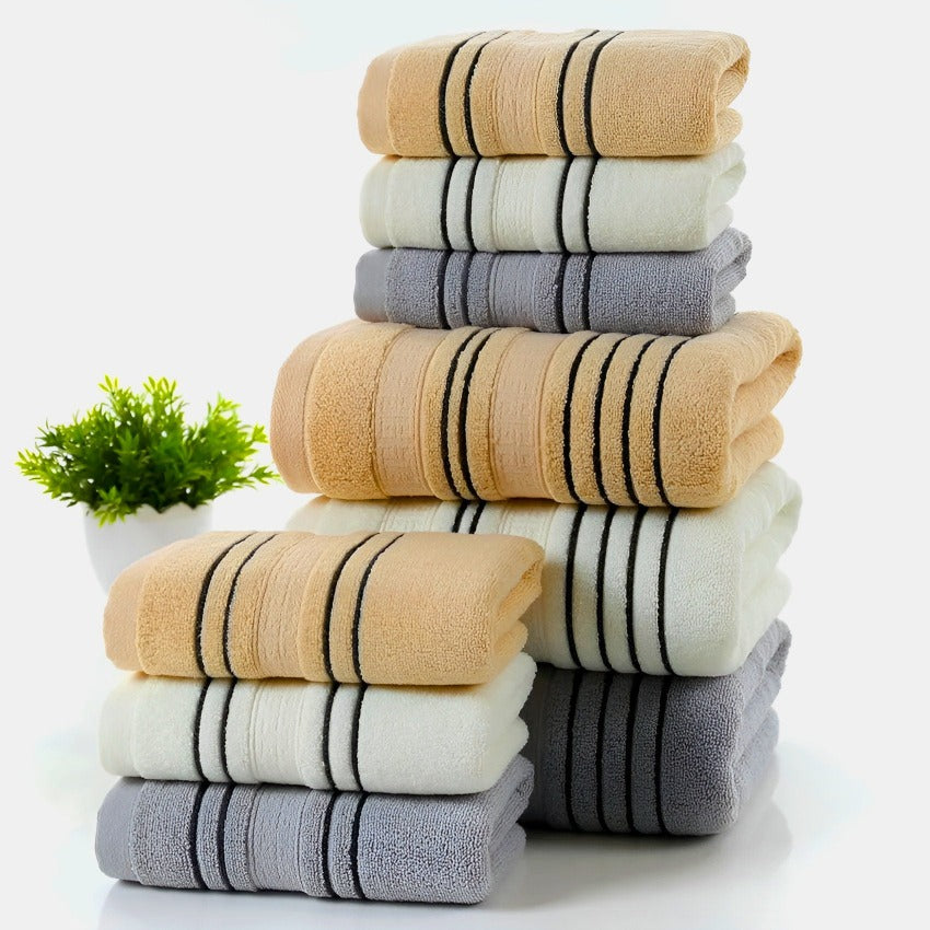 Organic Textured Cotton Towel Set