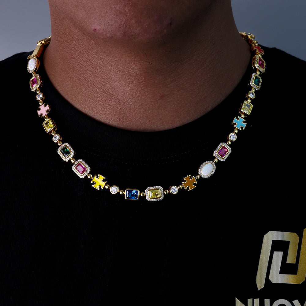 Clover Gemstone Necklace