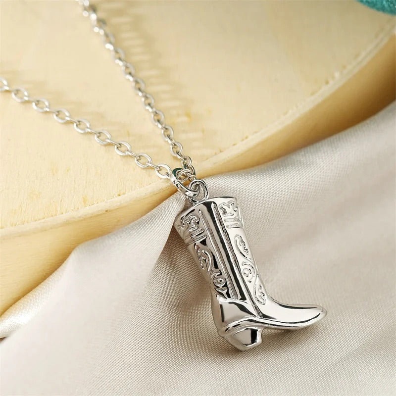Andri Cowboy Boot Necklace