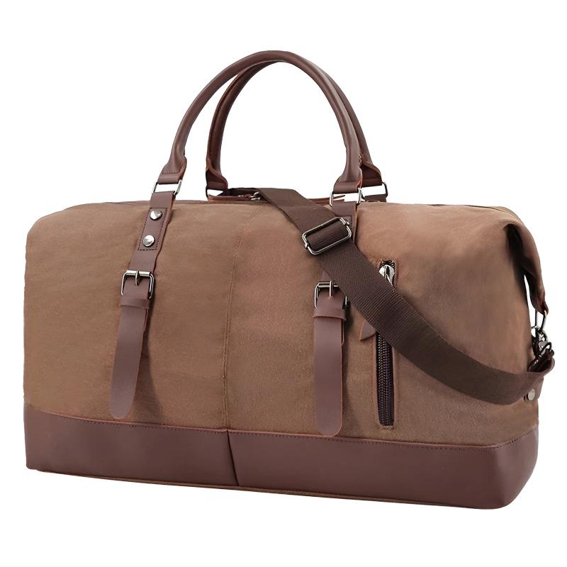 Monti Canvas Duffel Bag - Brown