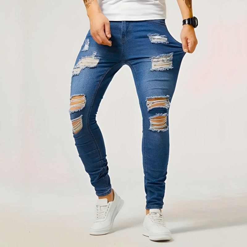 Slim Stretch Ripped Jeans