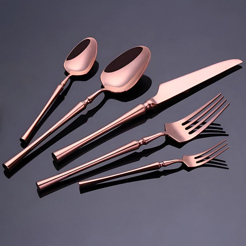 Aston Brushed Stainless Steel Flatware Set