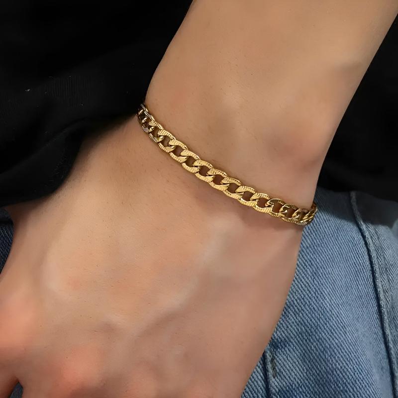 Cuban Bracelet - 5mm Gold
