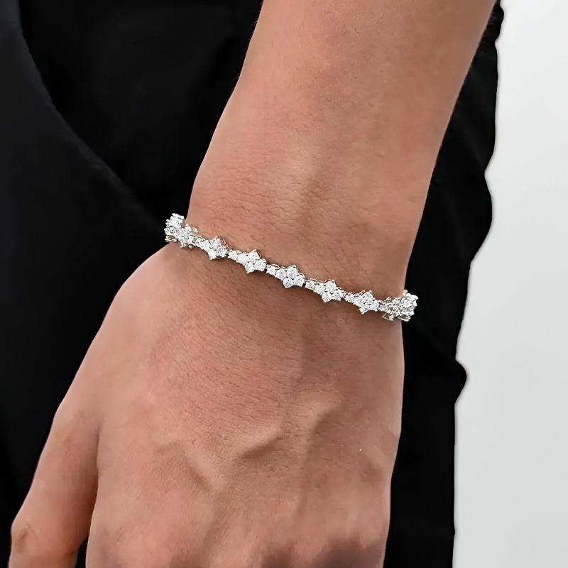 Honeycomb Bracelet - 6mm Silver