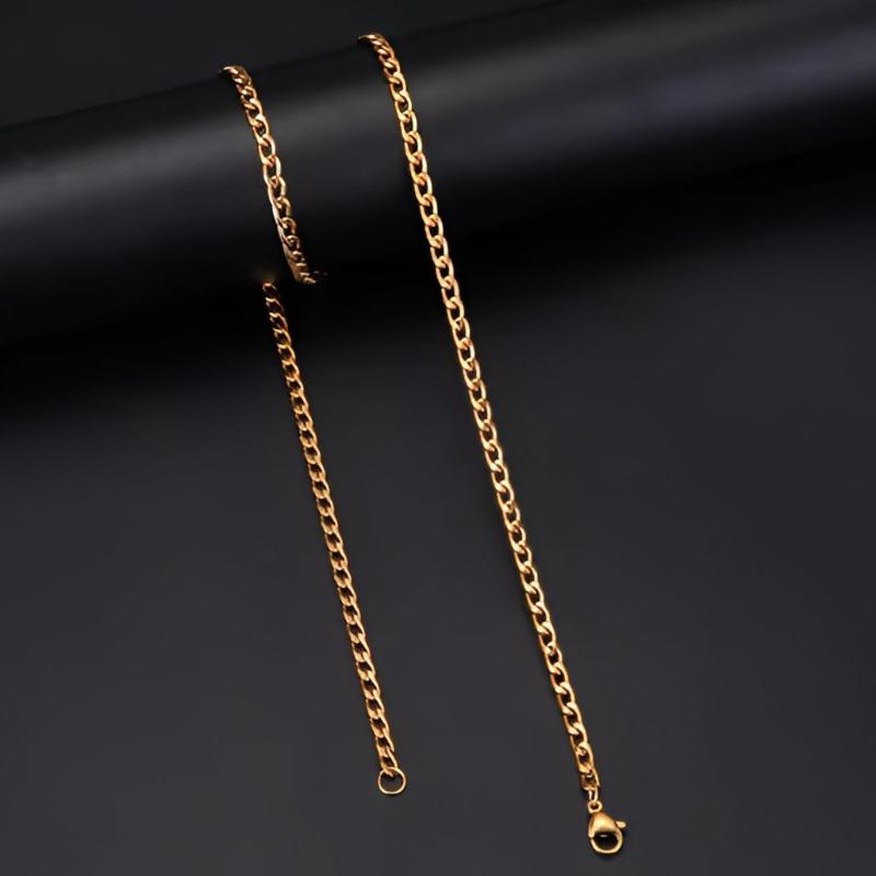 Cuban Chain - 3mm Gold