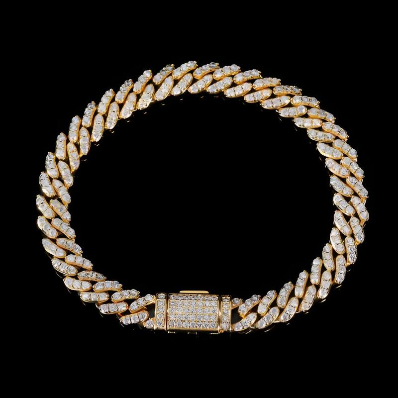 Frio Cuban Bracelet - 8mm Gold