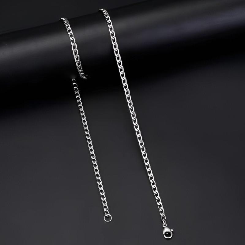 Cuban Chain - 3mm Silver