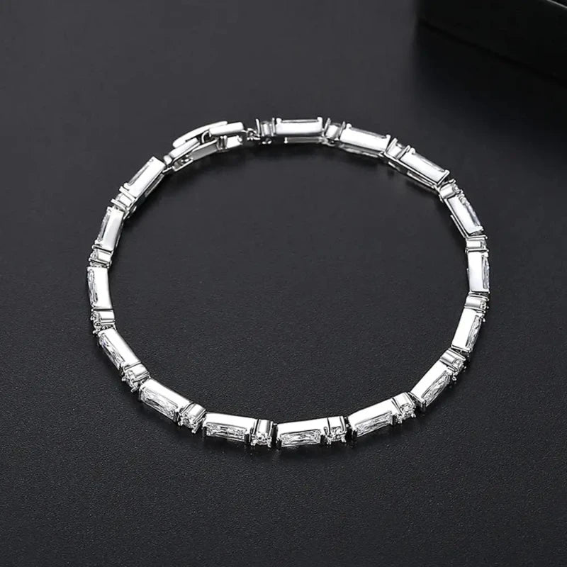 Bamboo Link Bracelet - 3mm Silver