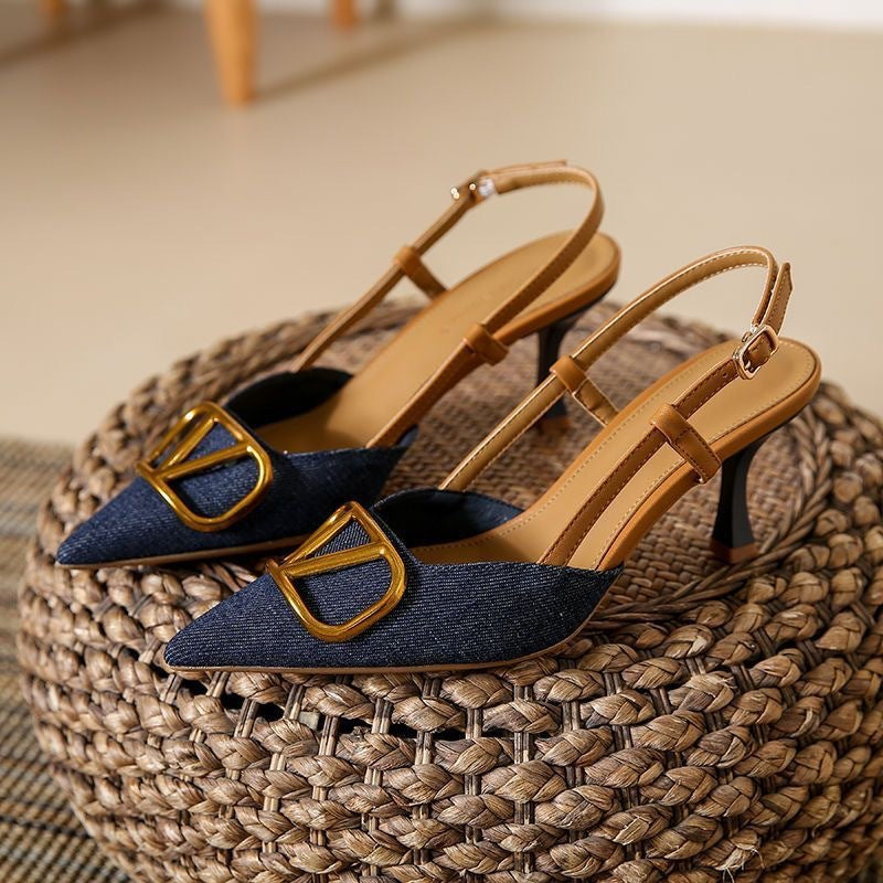 Audrey Denim Stilettos