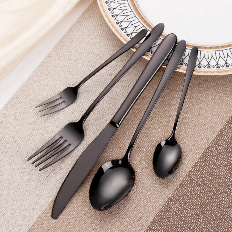 Obsidian Stainless Steel Flatware Set