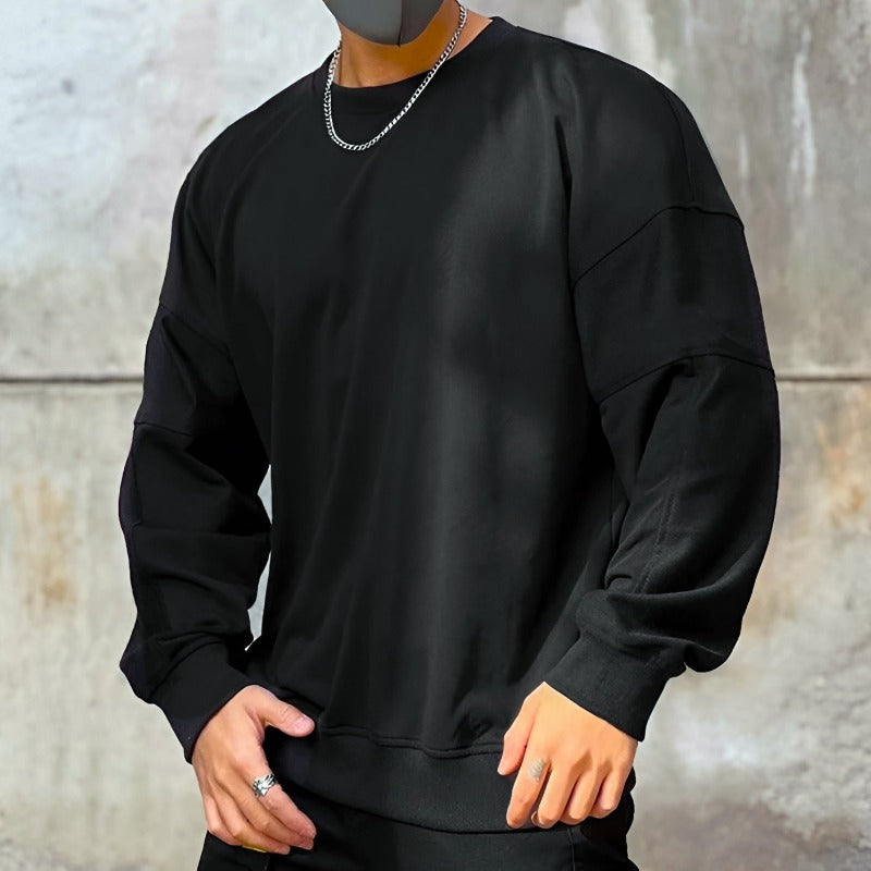 Oversized Inverse-Stitched Crewneck