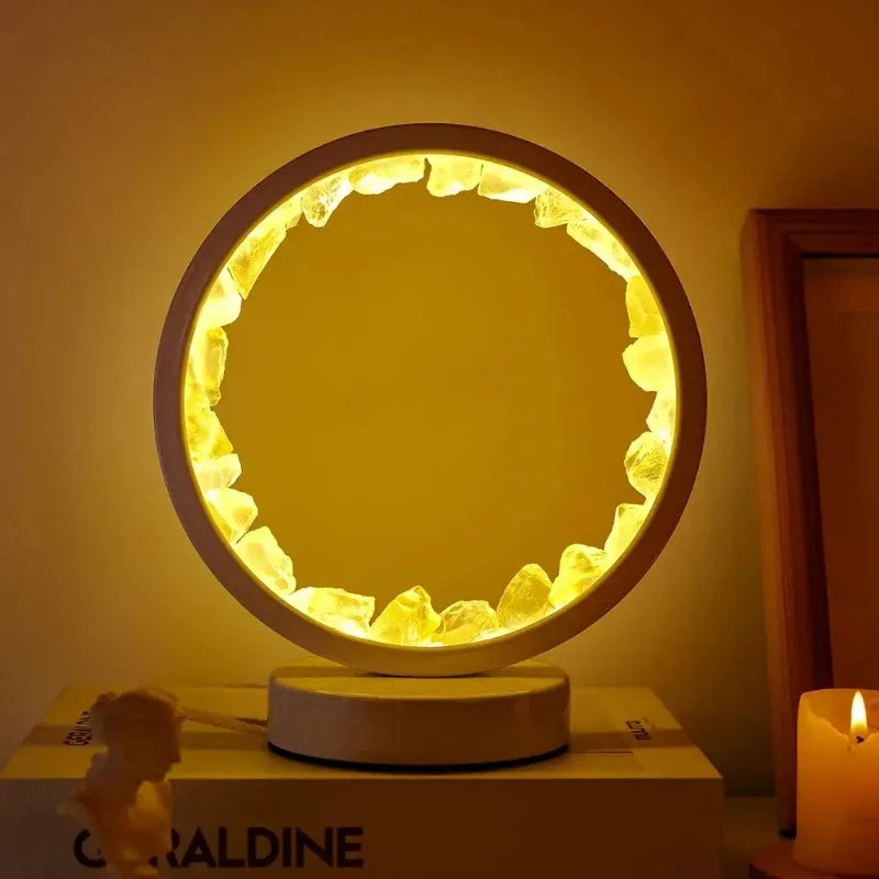 Natural Crystal LED Lamp