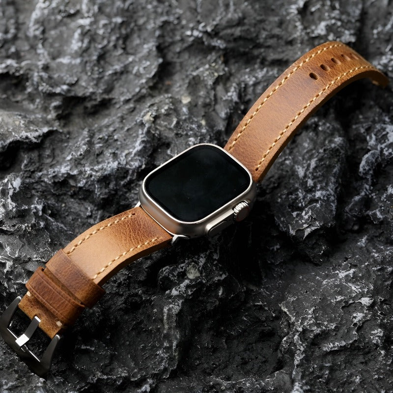 Weathered Leather Apple Watch Band