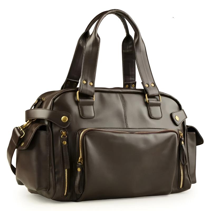 Gianni Leather Duffle Bag