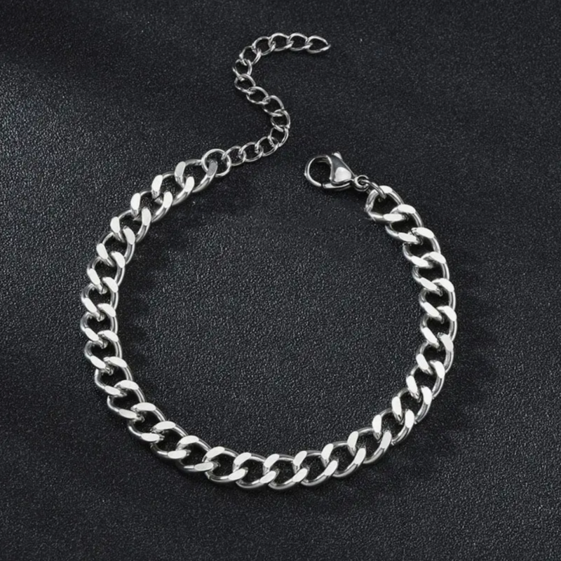 Cuban Bracelet - 5mm Silver