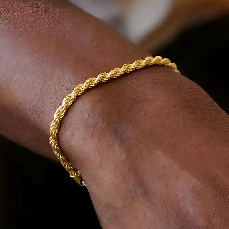 Rope Bracelet - 4mm Gold