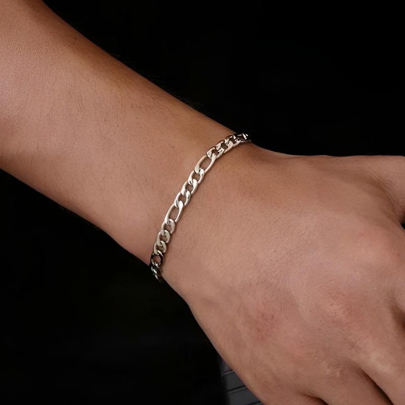 Figaro Bracelet - 3mm Silver