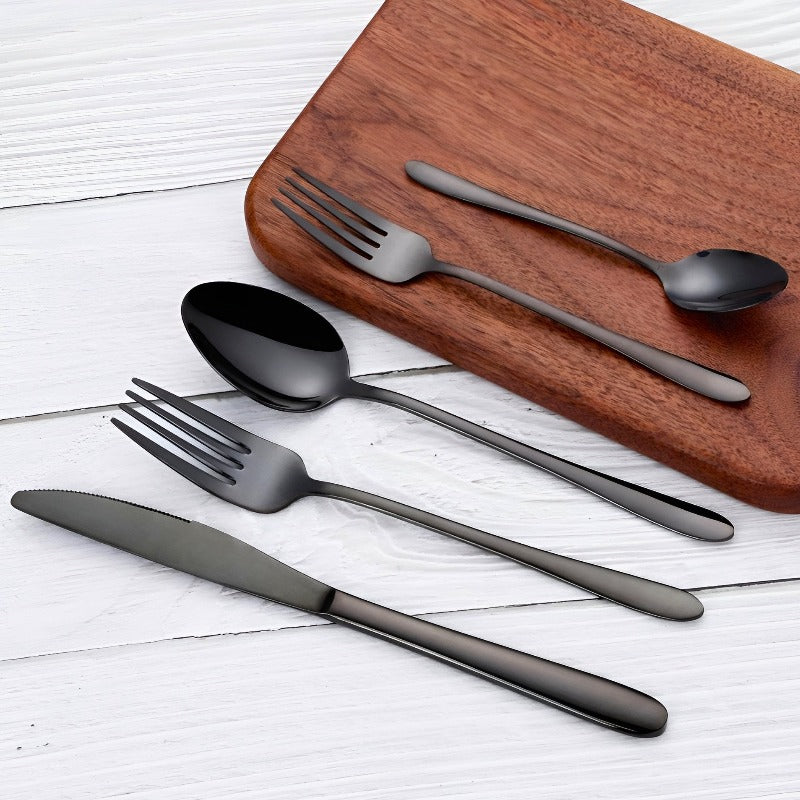 Obsidian Stainless Steel Flatware Set