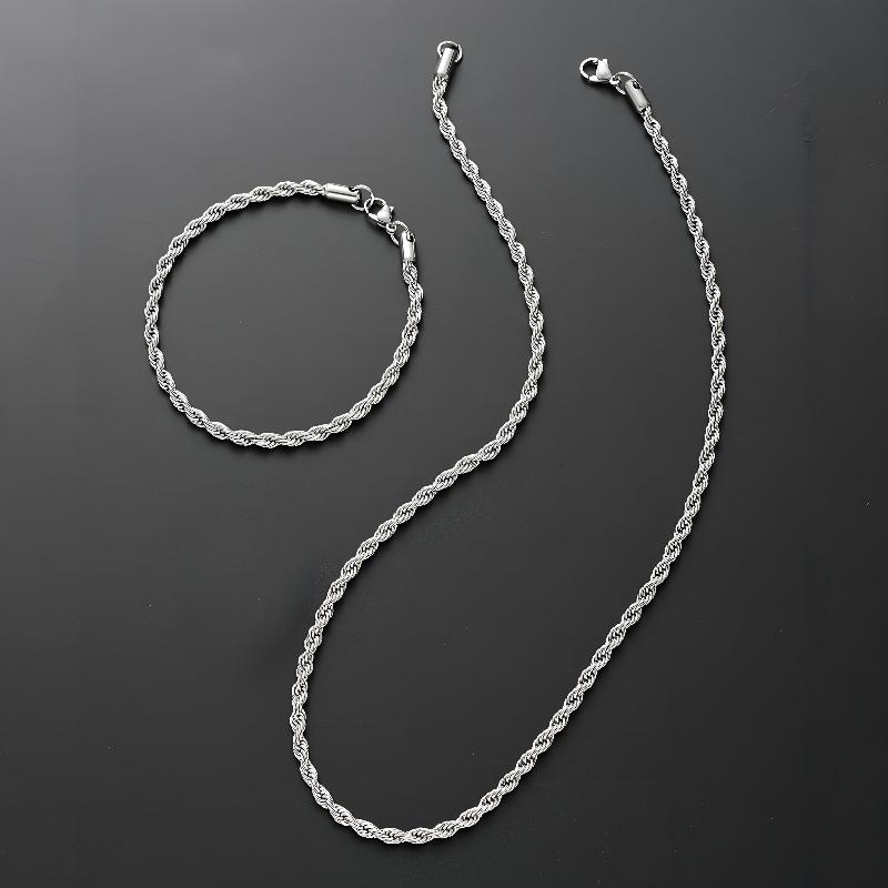 Rope Set - 4mm Silver