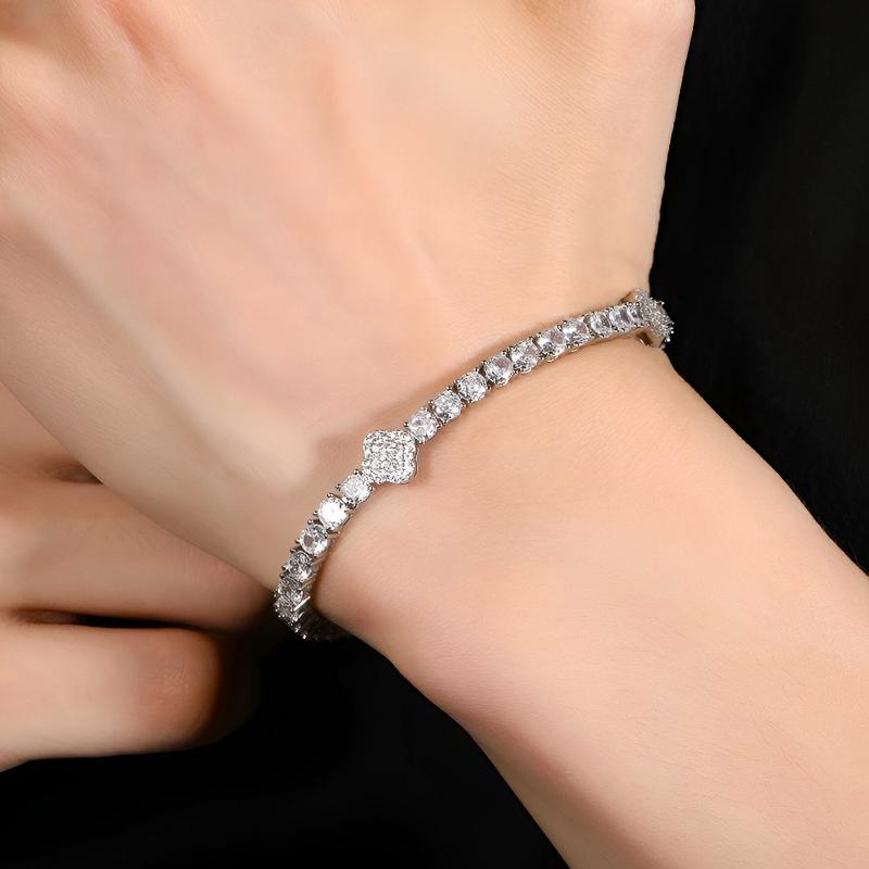 Fortuno Tennis Bracelet - 7mm Silver